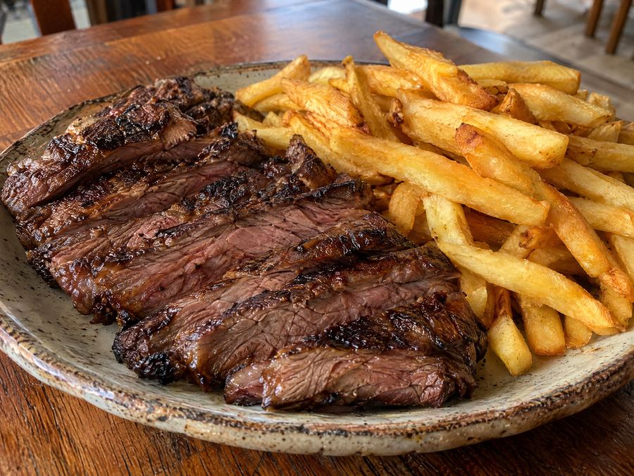 Fraldinha com fritas